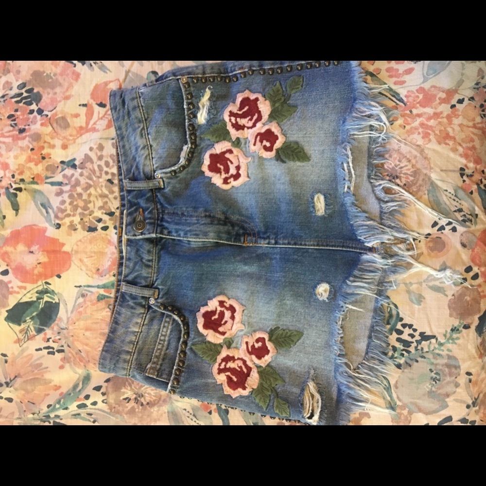 Free people jean skirt
